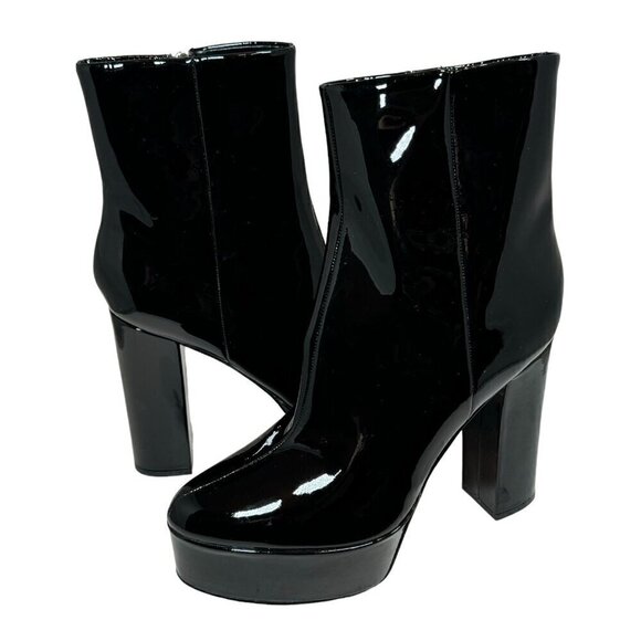 Marc Fisher Caled 2 Platform High Heel Platform Booties Black Size 9.5 M NEW - Picture 3 of 7